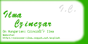 ilma czinczar business card